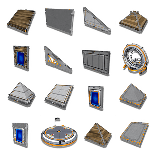 Trading icons grid