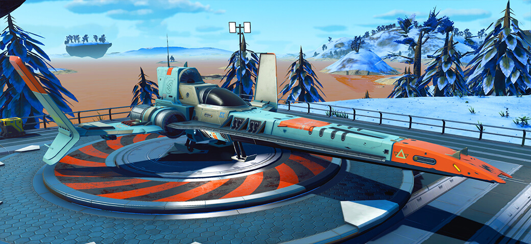 Screenshot of original starship