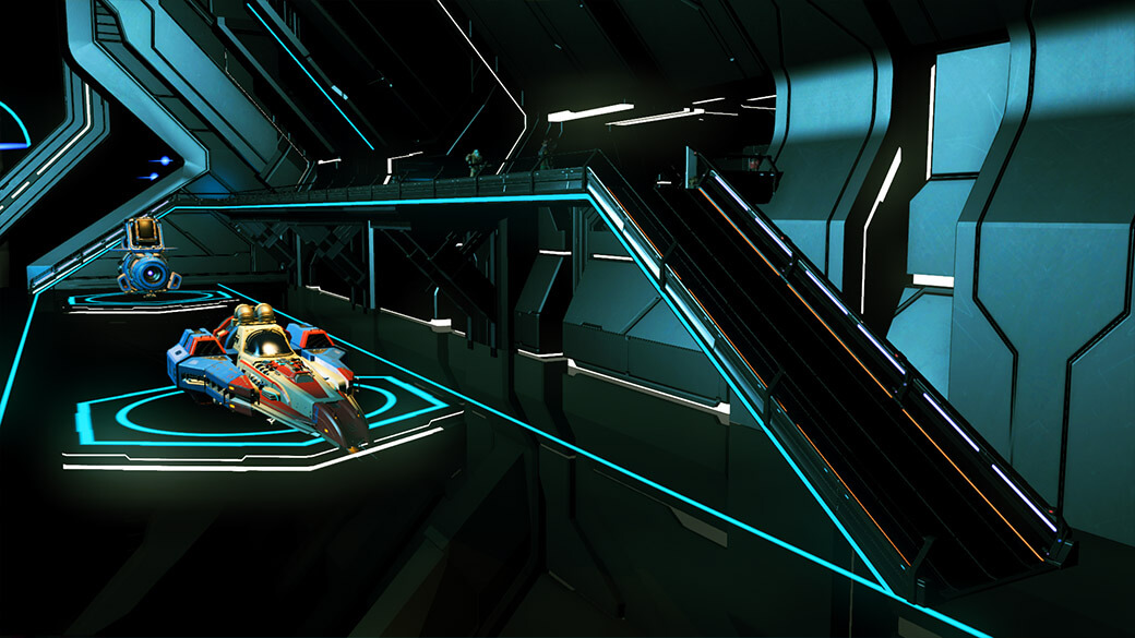 Screenshot of new space station ramps