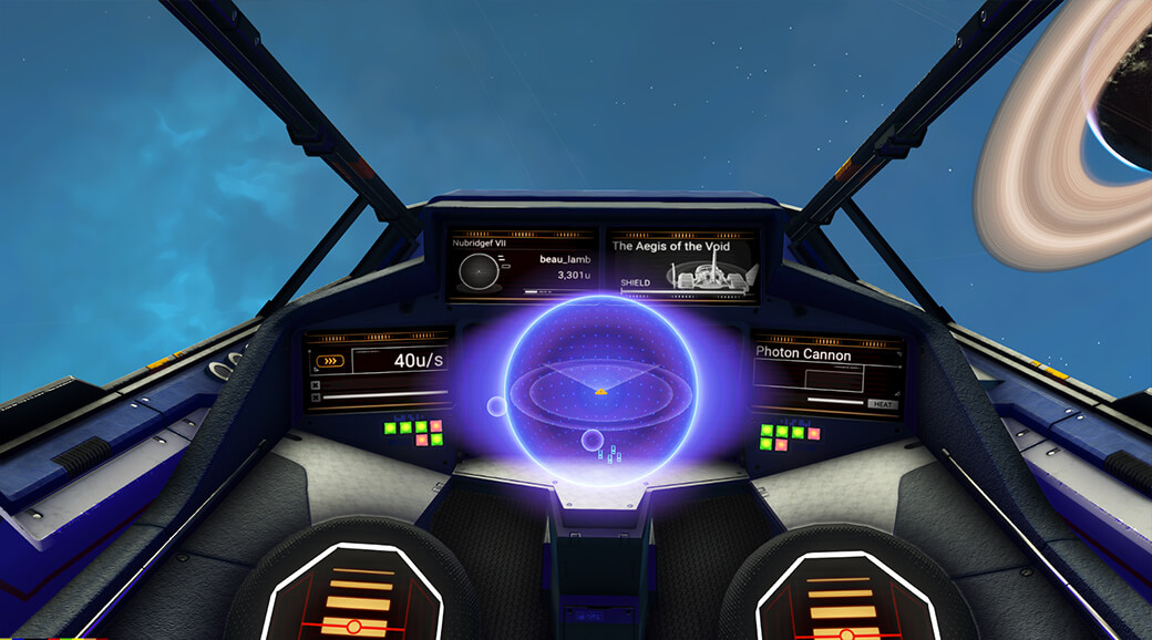Screenshot of original starship